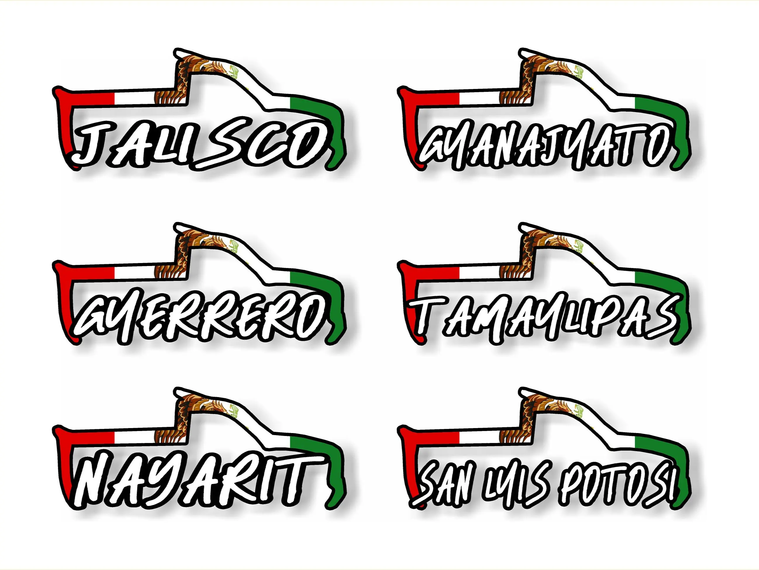 Truck Window Sticker Jalisco Mexicali Michoacan Nayarit Chevy Truck Bed Sticker Guanajuato Tamaulipas Guerrero