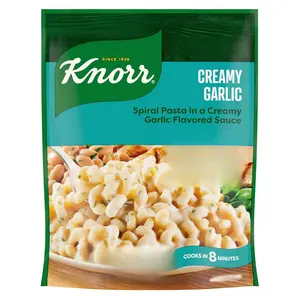 Knorr Pasta Sides Creamy Garlic For Delicious Quick Pasta Side Dishes No Artificial Flavors, No Preservatives 4.4 oz