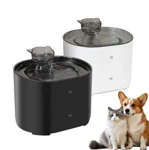 2.2L/75oz Cat Fountain, Super Quiet Pet Water Fountain With 9 Replacement Filters For Easy Removal And Cleaning,Feeder