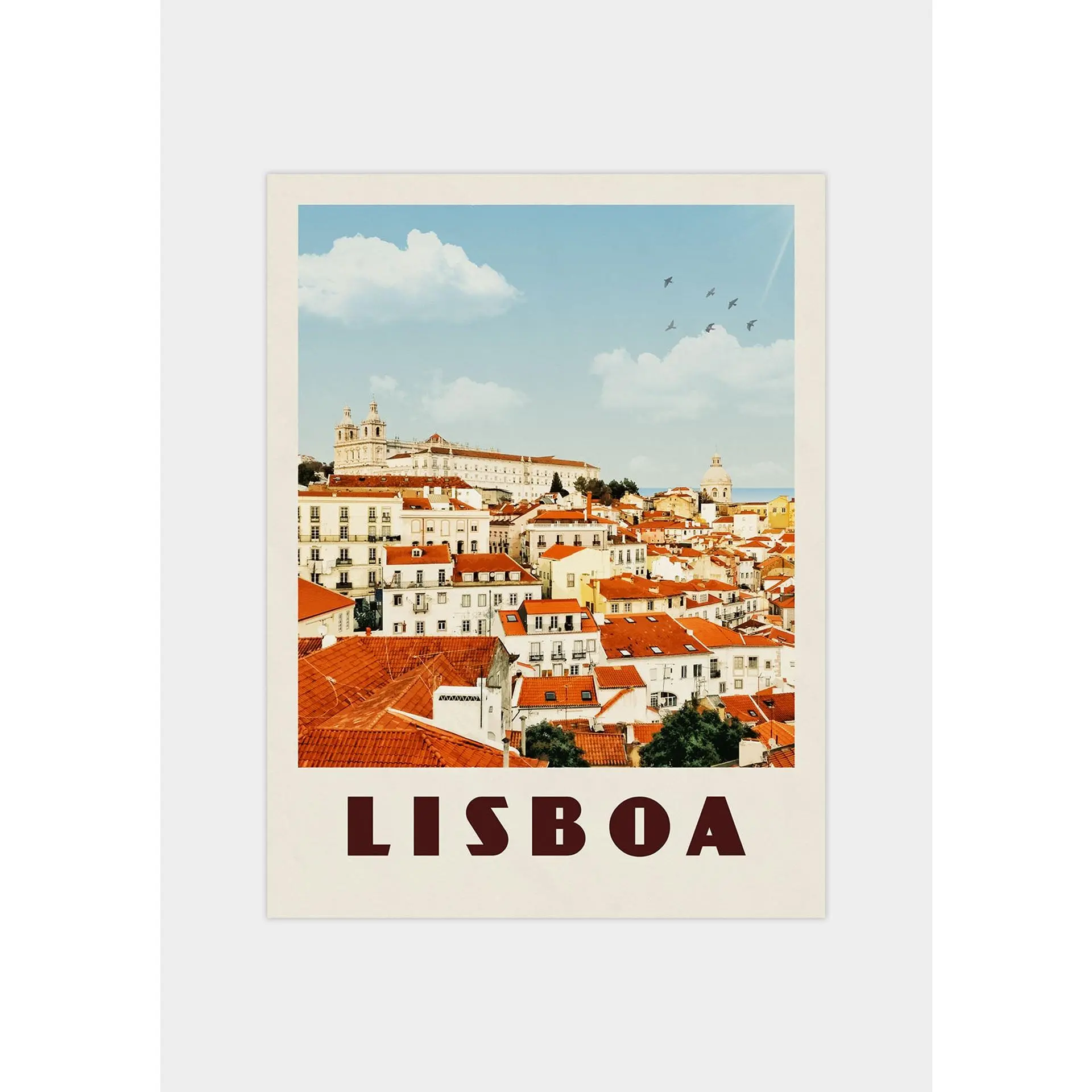 Lisboa, Portugal - Vintage Travel Poster