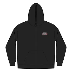 Women's BAR MATH Zip Hoodie - Polyester-Cotton Long Sleeve Sweatshirts, Bold Statement Piece for Confident Individuals, Perfectly Fits Wearers