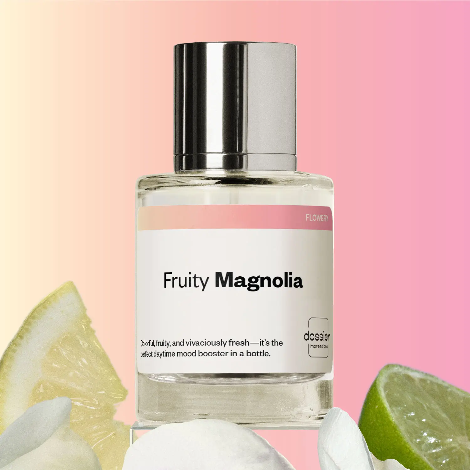 Fruity Magnolia, Dossier, Women Perfume, Eau de Parfum, 50ml, Pomegranate, Magnolia, Yuzu, Acajou Wood, Rose, Peony, Musk Fruity Magnolia, Dossier, Women Perfume, Eau de Parfum, 50ml, Pomegranate, Magnolia, Yuzu, Acajou Wood, Rose, Peony, Musk