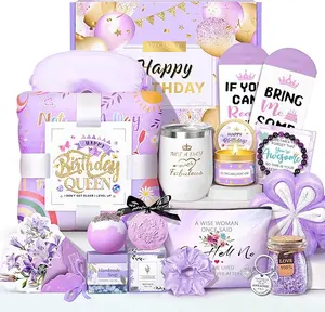 Easter Gift Birthday Gifts for Women, Happy Birthday Gifts Basket for Women Self Care Gift Get Well Soon Gifts, Rose Relaxing Spa