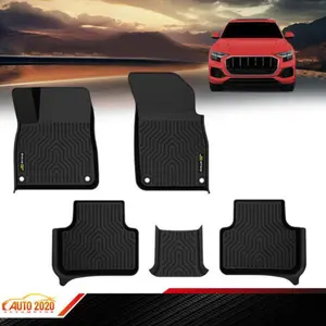 TPE Floor Mats Fit For Audi Q7 SQ7 Q8 SQ8 2017-2025,All Weather Rubber Liners 3D TPE Material ,Waterproof Non-slip Durable Floor Mats Upgraded Version