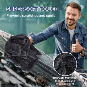 [HOLIDAY SALE][FAST ARRIVAL]BLACKTOWEL  Twisted-Loop Drying Towel - Ultra-Absorbent Car Towel, 24” x 36” - Premium Microfiber, Safe on All Surfaces