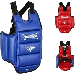 Twister Karate Taekwondo Boxing Muay Thai MMA Chest Guard | Reversible Chest Protector for Men and Women | Abdominal Protector for Training