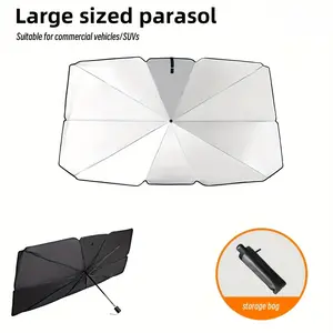 Universal Car Windshield Upgrade Parasol Summer Car Essential Sunshade Practical Car Interior Sunscreen Accessories Keep The Vehicle Cool Easy To Install and Foldable Storage