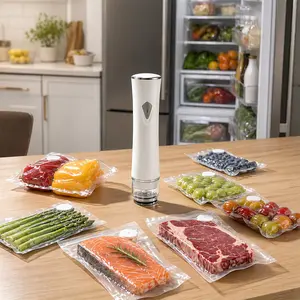 Portable Vacuum Sealer Kit with 30 Bags – Keep Food Fresh Longer, Easy One-Touch Handheld Food Saver
