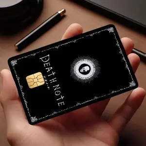 Death Note Dark Anime Card Skin, Light L Ryuk Character Inspired Debit Card Decal, Gothic Manga Accessories, Otaku Gift for Collectors