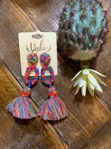 Beaded Fiesta earrings