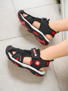 Boy's Sport Sandals, Adjustable Strap Sandals, Open Toe Sandals, Casual Comfortable Breathable Sandals for Daily Wear, Fashionable Versatile Sports Sandals for Kids