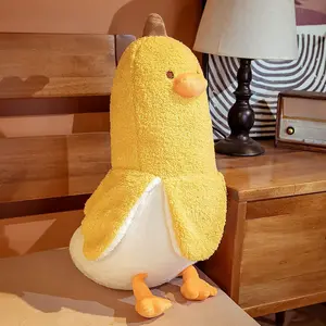 Long Banana Duck Plush Toy, Cute Banana Duck Doll, Sofa Decoration Throw Pillow, Home Decor