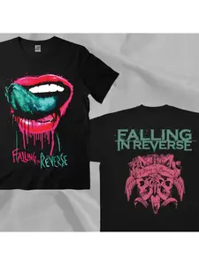 2025 Vintage Falling in Reverse Band T-shirt Short SleeveSummer Tshirts Hip Hop Men Women Clothes Fans Tee Tops Clothing