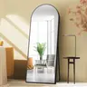 CONCETTA 2 size Arched Full Length Mirror, Full Body Standing Mirror Floor Mirrors, Black