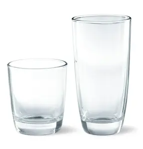 16-Piece Drinkware Glass Set - Compatible with Various Beverages and Glassware - Ideal for Home and Office Use