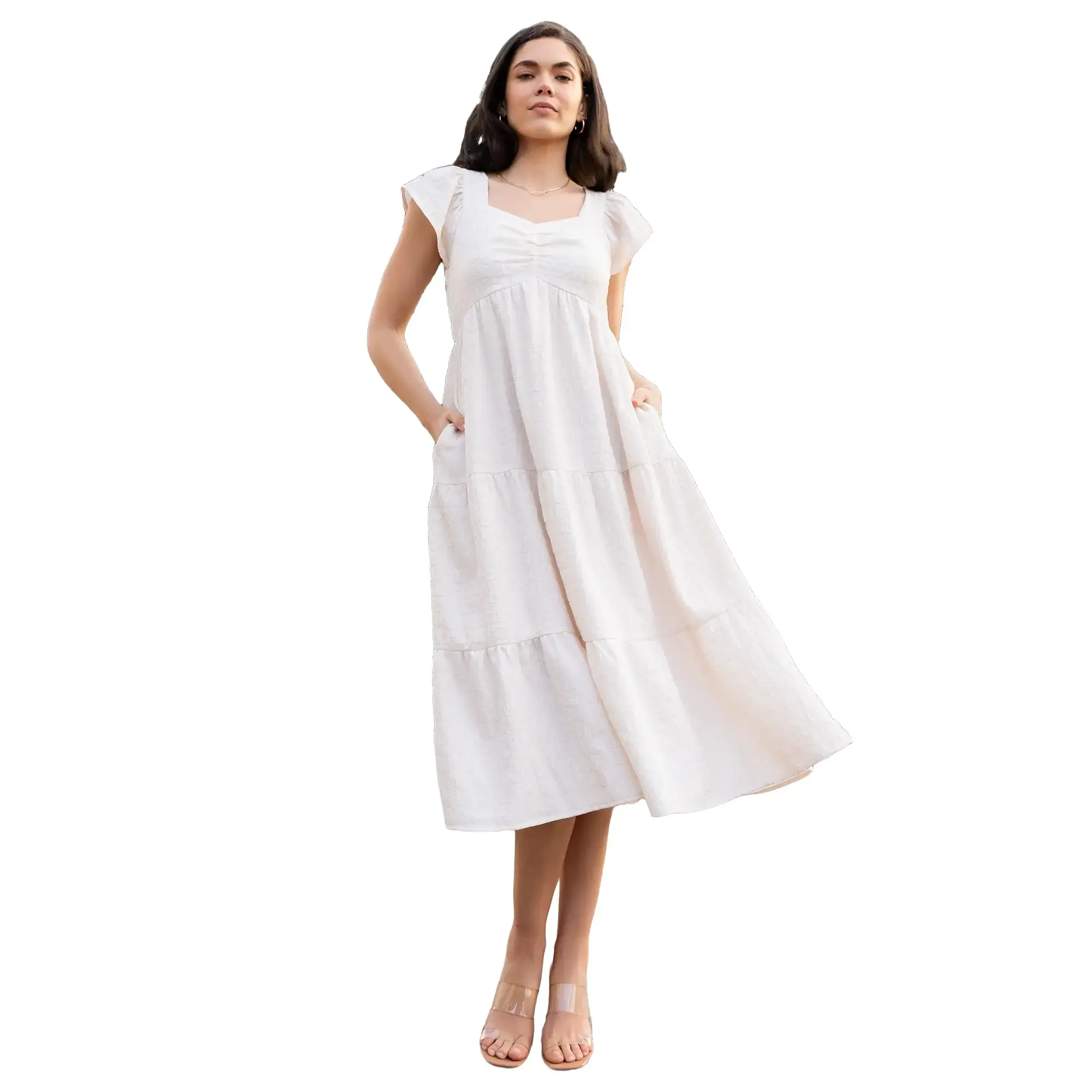 Kesler Midi Dress | Cream