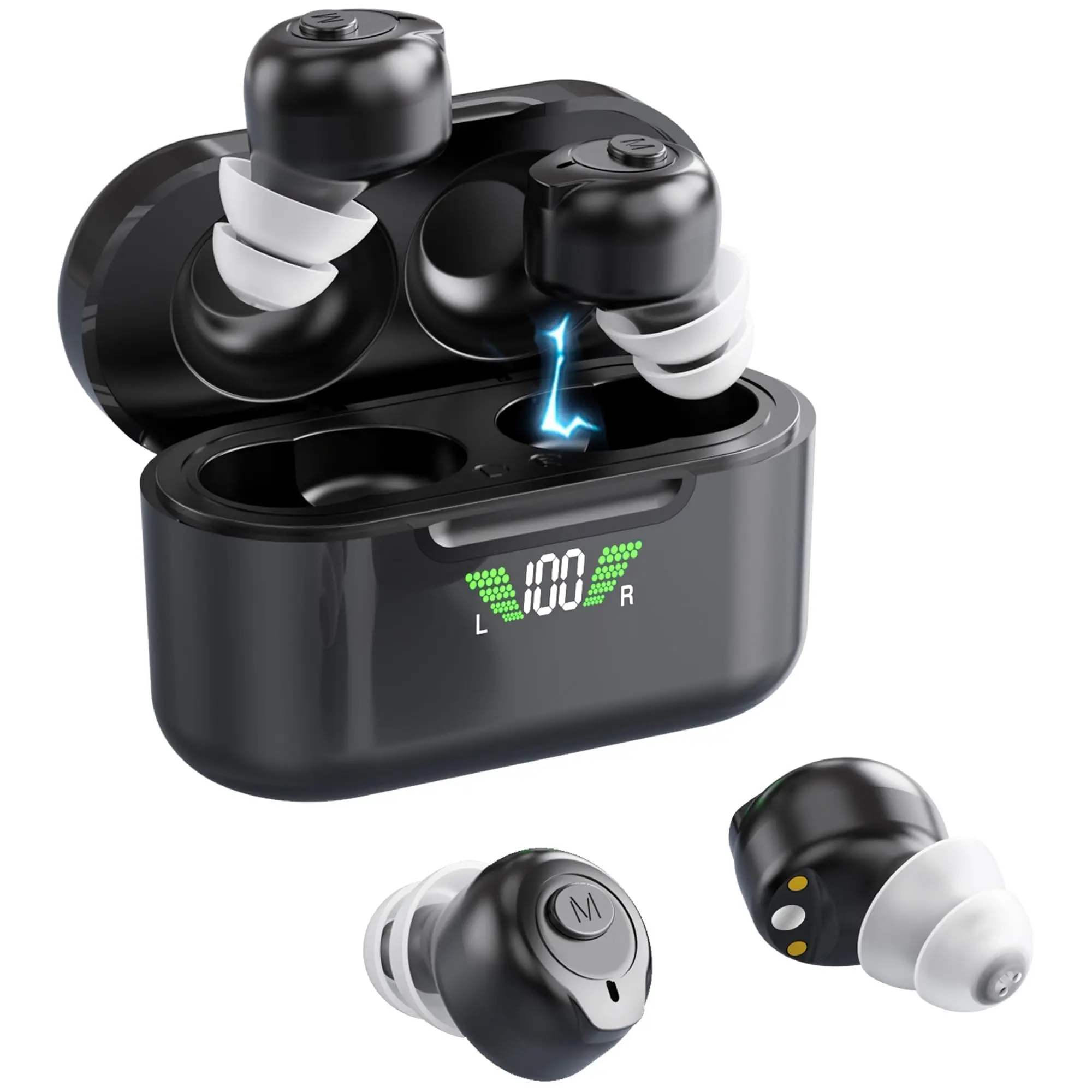 Rechargeable EarBuds -Wireless, Bluetooth, Adjustable Volume Control, easy to Conncet with Smartphone