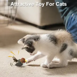 dogs cats catnip  fun pot aroma off cial Chirping Bird Cat Toy 2025 New Pet Toy Bird for Cats Attractive Interactive Plush Toy with Realistic Sounds and Feathers for Engaging Play