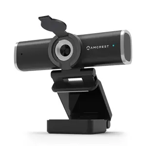 Amcrest 1080P Webcam AWC195-B with Microphone & Privacy Cover, Wide Angle Lens, Superior Low Light, USB Webcams for Desktop/Laptop PC Computer, Web Cam for Calls, Conference, Zoom, Skype, Online Classes & Meetings