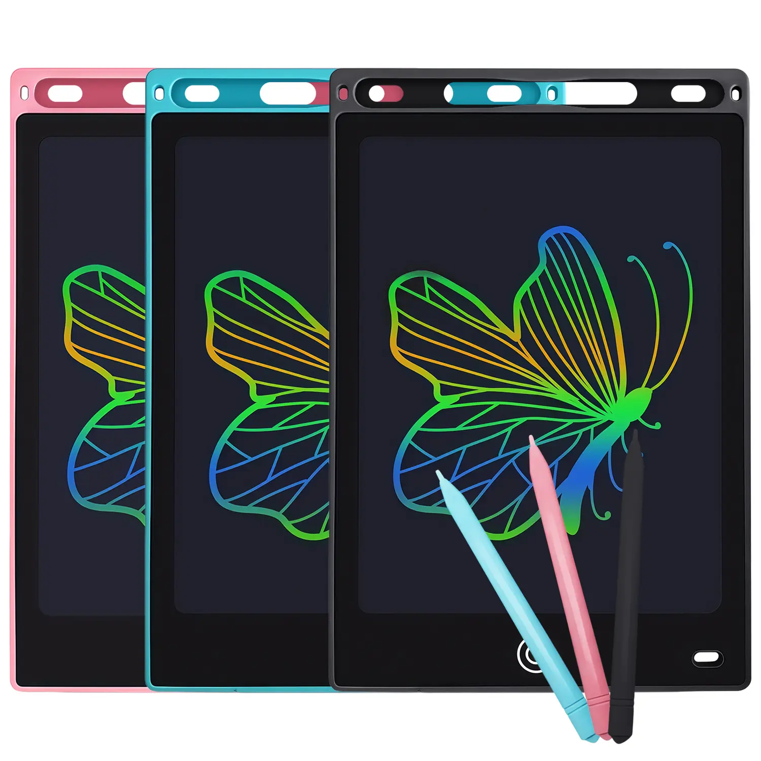 8.5in LCD Writing Tablet for Kids, Handy Pressure-Sense Rainbow Lines Doodle Board with LCD Screen, Erase Button, Colorful Stylus, School Educational Arts & Crafts Toy, Toddler Gifts, Cool Gifts for Kids Aged 1-3