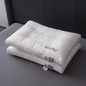 Hotel Pillow, 1 Pair Soft & Comfortable Neck Pillow, Breathable Pillow for All Sleeping Positions, Pillow for Home, Bedroom, Hotel, Dormitory