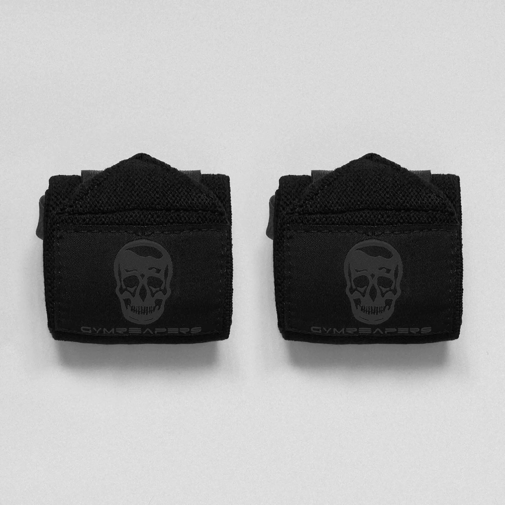 Gymreapers Black/Black 18 Inch Wrist Wraps - IPF, IPL, USPA & USAPL Approved