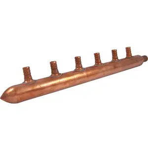 Cash Acme 22787 Copper Manifold with Pex 6 Port Closed Bulk