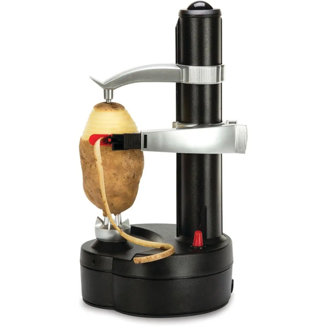 Rotato Express Automatic Electric Fruit & Kitchen Peeling Utensil - 2 Spare Blades, Steady Non-Slip Base, 6V Plug & Play Adapter, Auto-Stop, Blade Change Feature, Safe Easy-to-Use Tool That Peels Kiwi to Beet
