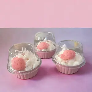 chocolate strawberry cake candle