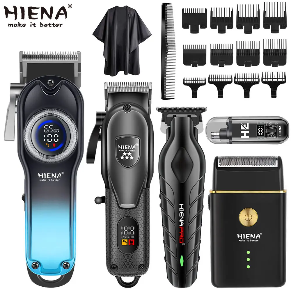 Electric hair clipper and shaving set, hair clipper set, 1 set of rechargeable hair clipper and electric shaver with accessories, rechargeable hair clipper cordless hair clipper, are excellent gifts for fathers, husbands, and boyfriends styling tool
