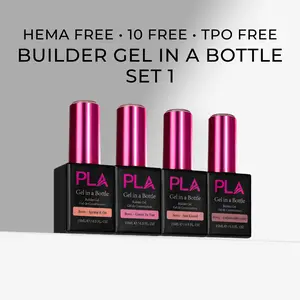 4-Pack Gel in a Bottle | HEMA-Free | TPO-Free | Neutral Shades | 15mL each