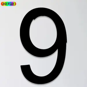 1pc Number 9 Metal Wall Art, Sleek Number 9 Statue Mural, Ideal Gift for New Year, Fathers Day, Number Decor Enthusiasts, Powder-Coated Metal Wall Decor Wall Sculptures, Perfect for Office Wall & Garden Fence, Unique Home & Outdoor Decor