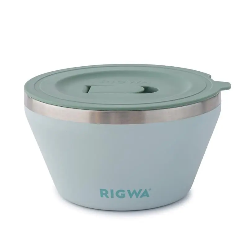Rigwa Life 6086190 Stylish 40 oz Insulated Ceramic Silicone Tableware Bowl Kit, Serving