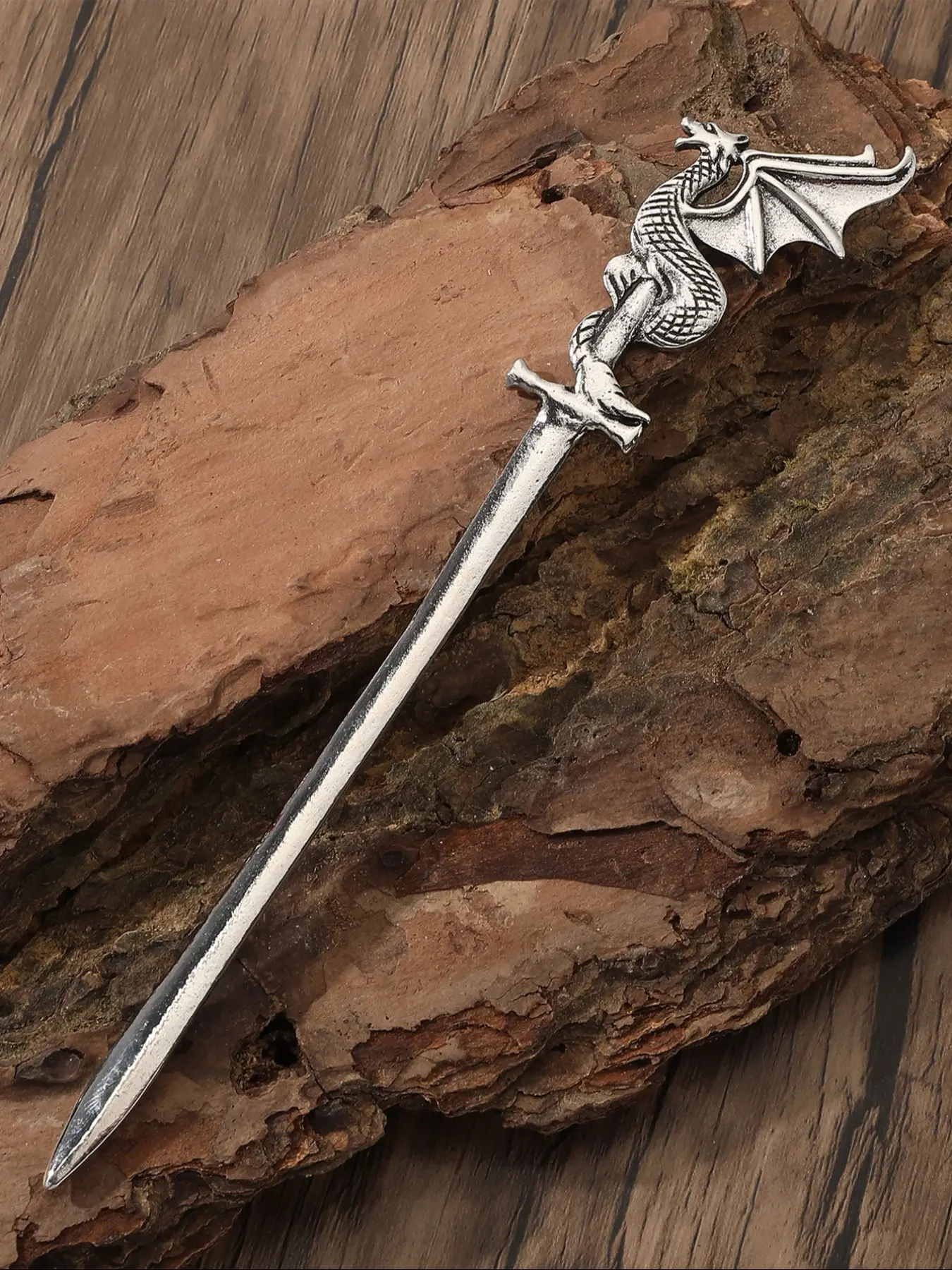 Vintage Dragon Sword Hairpin, Stylish Viking Norwegian Hair Stick, Perfect Gift for Parties, Valentine's Day, Mother's Day, and Birthdays, Hair Clip Dragon Sword, Hair Accessory