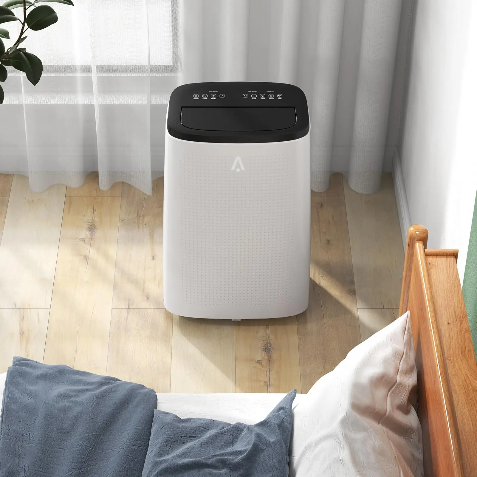 GAOMON 14000BTU Portable Air Conditioner – 700 Sq Ft Room Cooling, Sleep Mode, 3 Fan Speeds, Remote Control for Home & Office