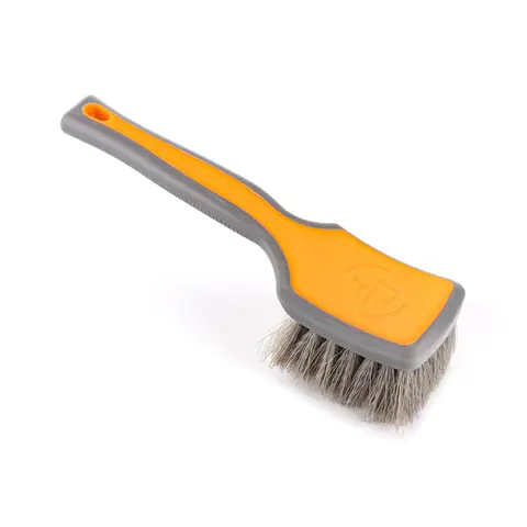 Detail Factory - ProGrip Tire Brush - Ergonomic ProGrip Handle, Stiff Synthetic Bristles, Ergonomic Design, Clean Your Tires with Ease, Car Tire Rim Care, Tire Brush Sponges, Cloths & Brushes