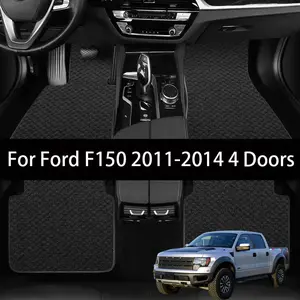 Car Floor Mat For Ford F150 2011-2014 4 Doors Full Set Luxury Premium Mat Reliable Performance, Ideal for Daily Commute & Long Trips, Must-Have Vehicle Easy to clean, anti slip and wear-resistant Auto Interior Accessories