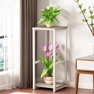 2 Tier 3 Tier Plant Stand Indoor Corner Tall Metal Modern Flower Storage Plant Stands Holder for Living Room Balcony Garden Organiser Racks
