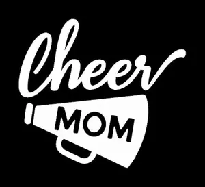 cheer mom cheerleader vinyl decal sticker 5"