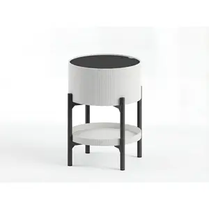 Side Table Multi-Level with Storage Space