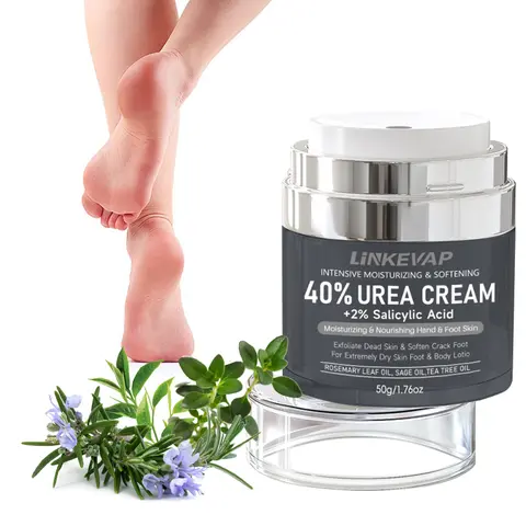 LINKEVAP Intensive Foot Repair Cream 40% Urea 2% Salicylic Acid Deep Moisturizer with Hyaluronic Acid Callus Remover for Soft Feet Aloe Aloe Vera, Daily, Hand Cream | backtoschool