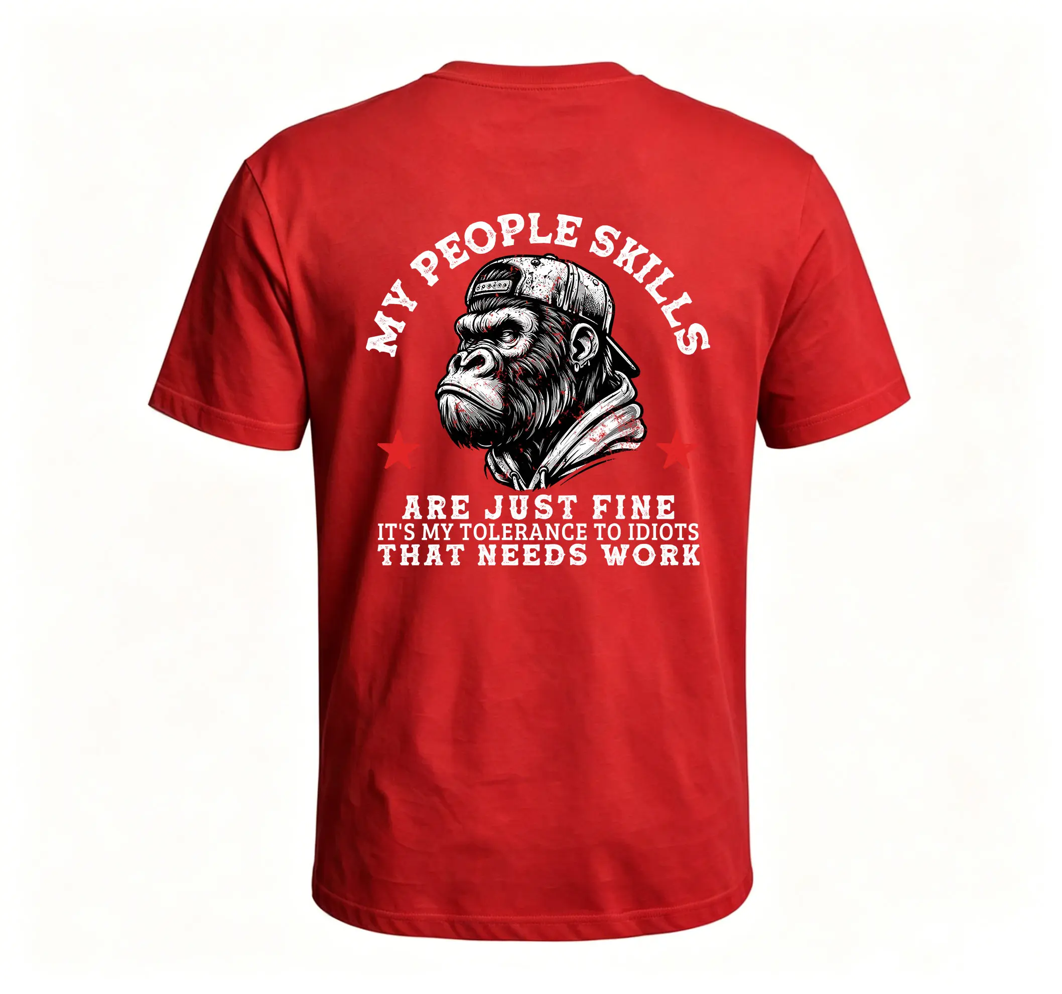 My People Skills Are Just Fine It's My Tolerance To Idiots That Needs Work Monkey T-shirt