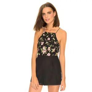Chauncey Playsuit in Black by Motel Rocks