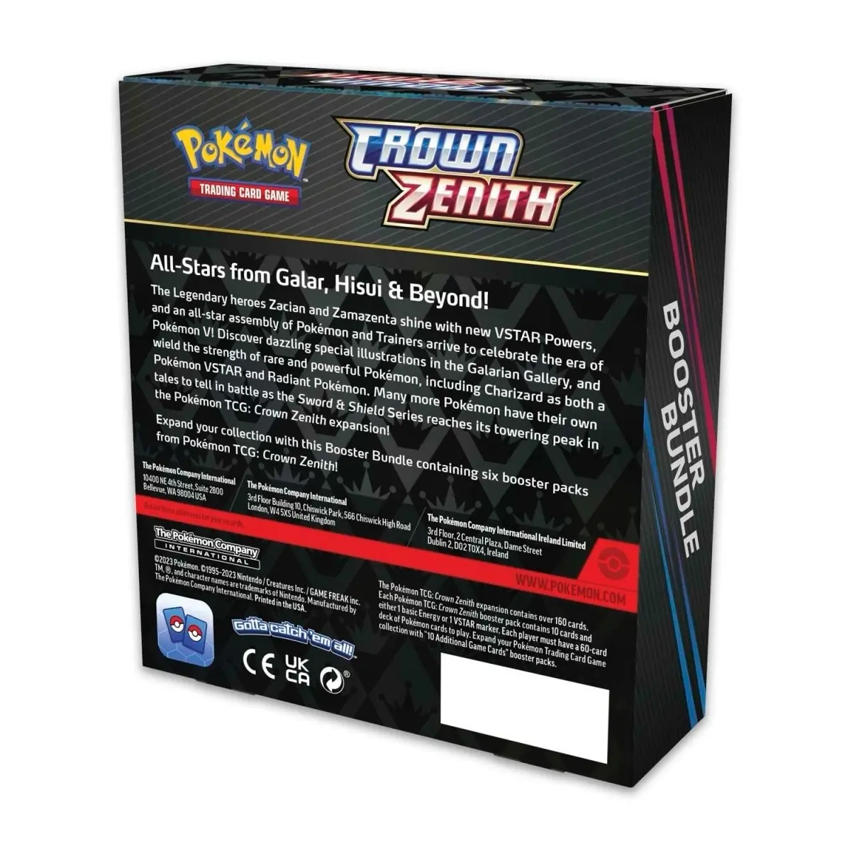 Pokemon Crown Zenith Booster Bundle - 6 Sealed Packs | SWSH12.5