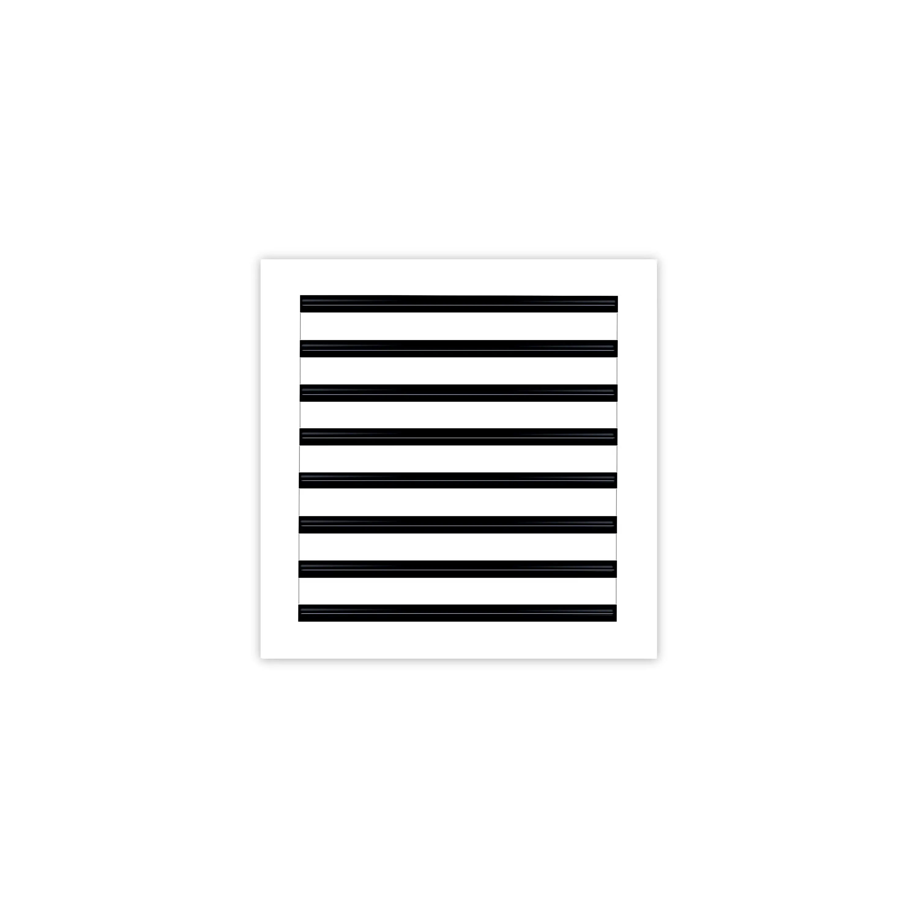 BUILDMART - 16x16 White Modern AC Vent Cover - Decorative Aluminum Air Vent - Standard Linear Slot Diffuser - Heating and Cooling Register Grille for Ceiling, Walls & Floors