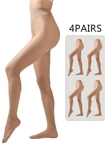 Women's 20D Ultra Sheer Tights, Bikini-Shaped Pattern, Slim-Fitting High Waist Design, Lightweight, Breathable, Feminine, All-Season Wear for Dresses & Pants, Elegant