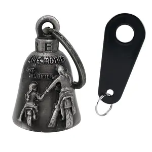 Dream Apparel Eagle Live to Ride Bell,Christmas/Halloween Bell, Gremlin/Guardian Motorcycle Bell/Motorcycle Key Chain For Women Men W/Hanger Biker, Bell For Riders, Good Luck Riding Bell SpiritBell Moto Accessories
