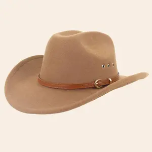 Nomad Jazz Fedora – Ethnic Wide Brim Hat with Faux Leather Band