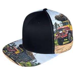 Black Sugar Cane Truck Snapback Hat | 58cm Adjustable | Sublimated Front Design | Streetwear Cap