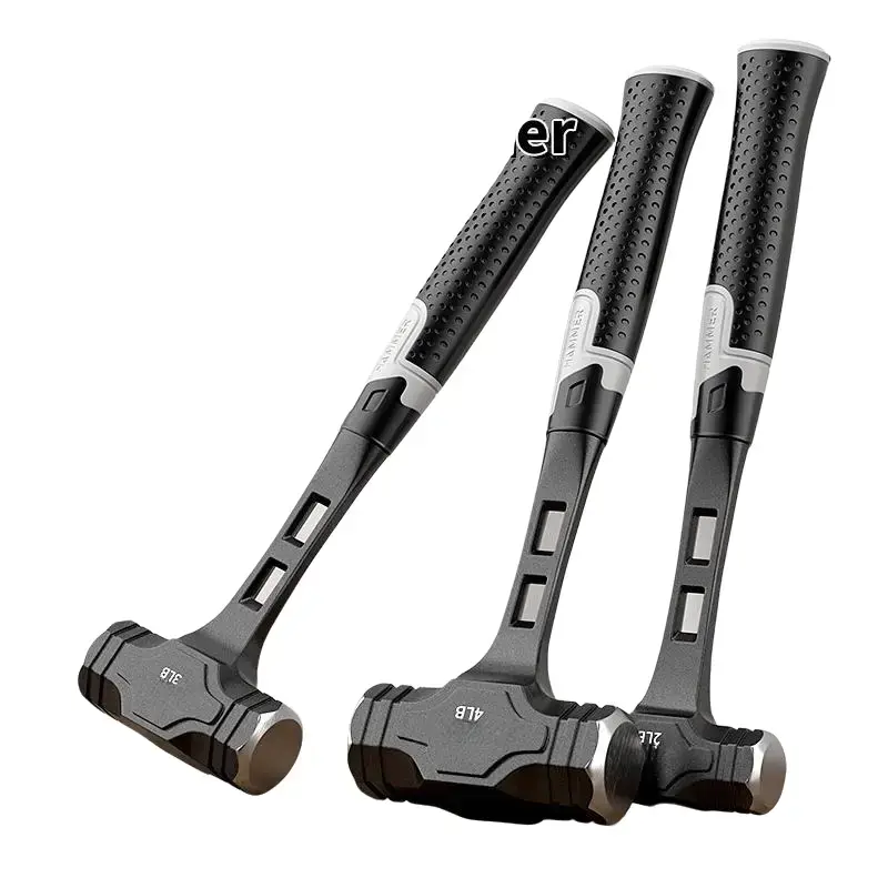 Heavy-Duty Octagonal Hammer - Solid High-Carbon Steel Handheld Work Tool, Non-Slip Handle, Durable and Strong, Suitable for Home Improvement, Carpentry, Tools and Gadgets, Male Stocking Stuffer Gift